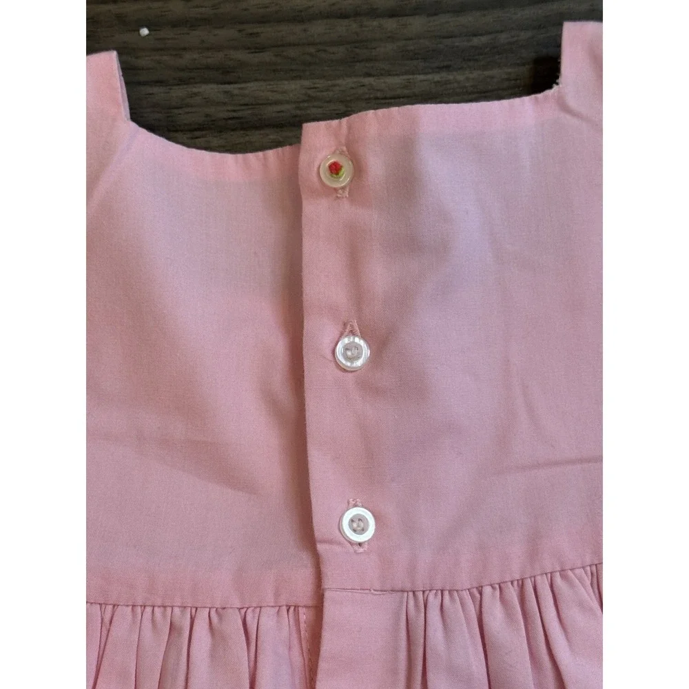The Proper Peony Strawberry Fields Dress 6 Pink Embroidered Preppy Cottagecore